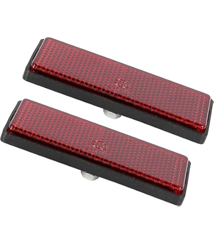 Amazon.com: F FIERCE CYCLE Pair M6x1.0 Red Rectangle